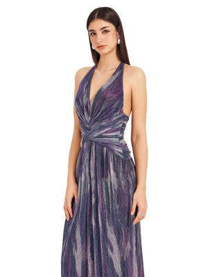 Galaxy Gradient Halter Dresss