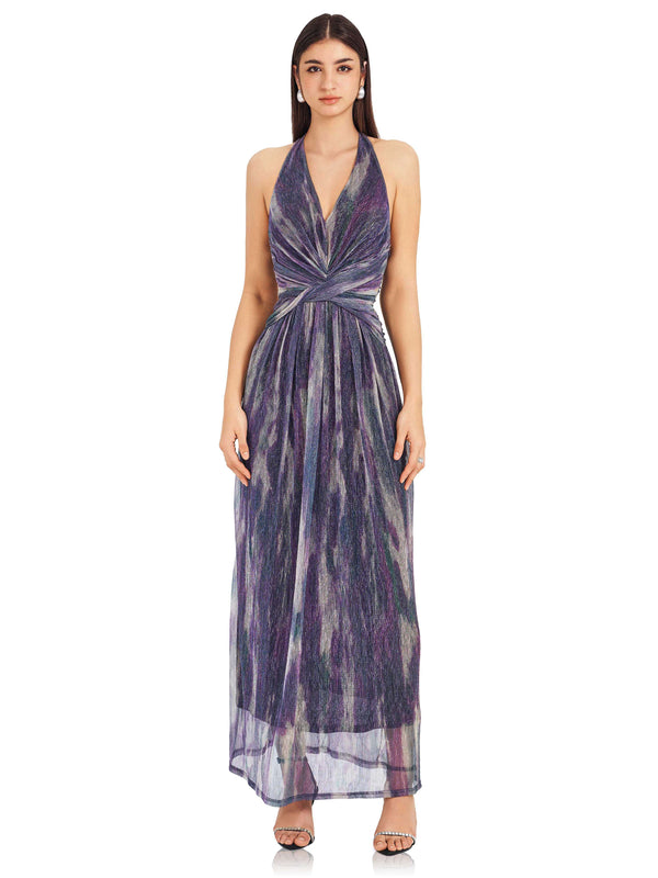 Galaxy Gradient Halter Dresss