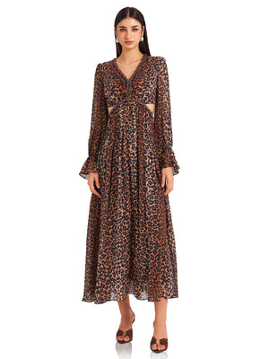 Brown Leopard Dress