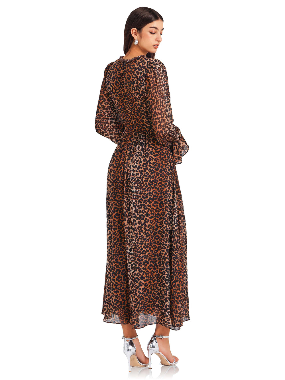 Brown Leopard Dress