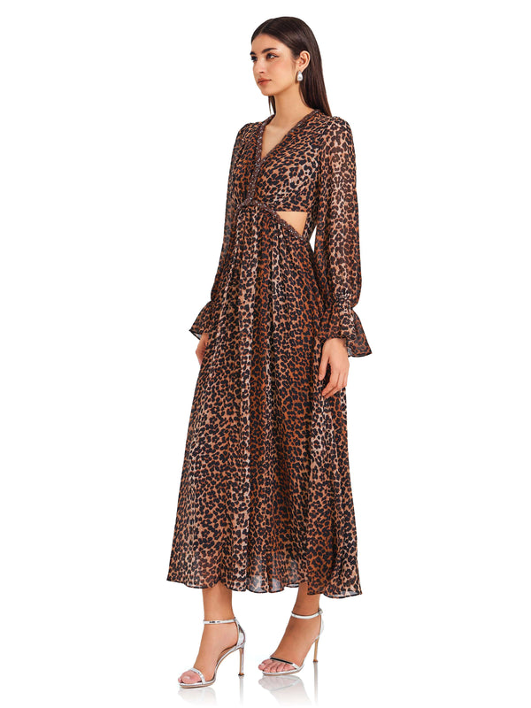 Brown Leopard Dress