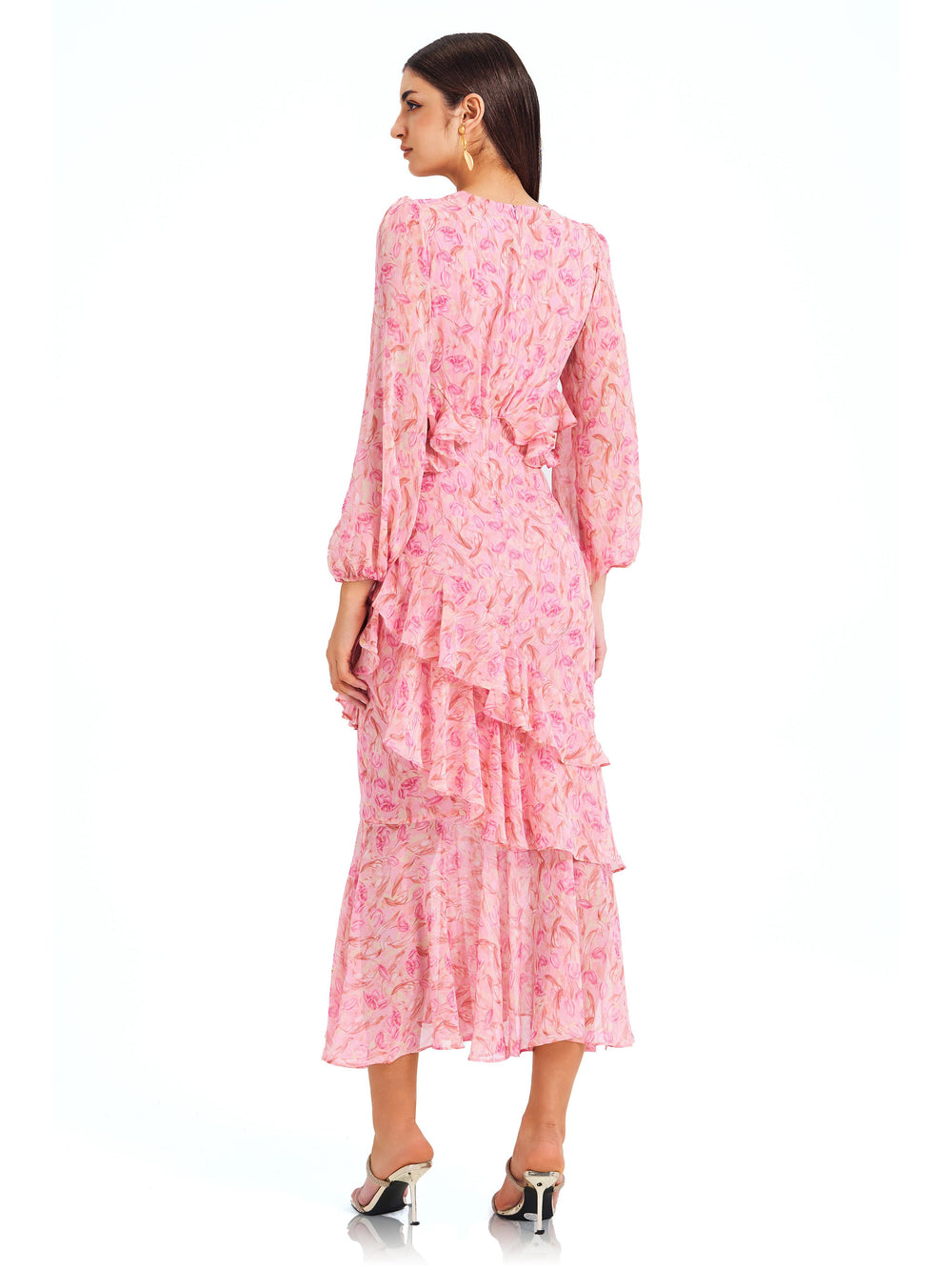 Tulip Ruffled Cutout Dress