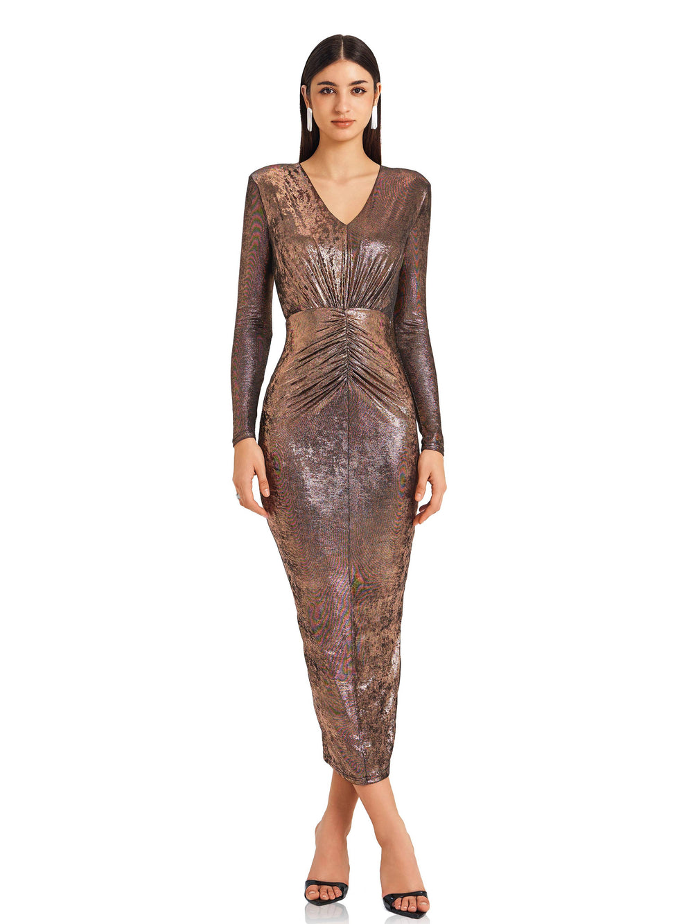 Metallic Brass tone Dress