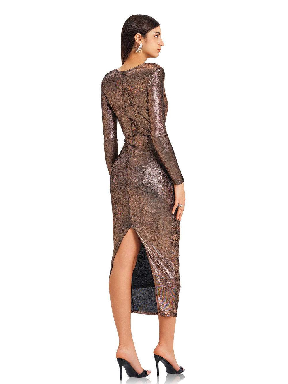 Metallic Brass tone Dress