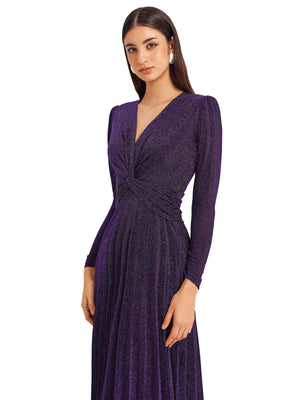 Violet Shimmery Dress