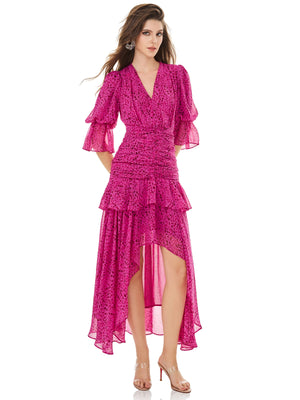 Fuchsia Leopard Print Dress