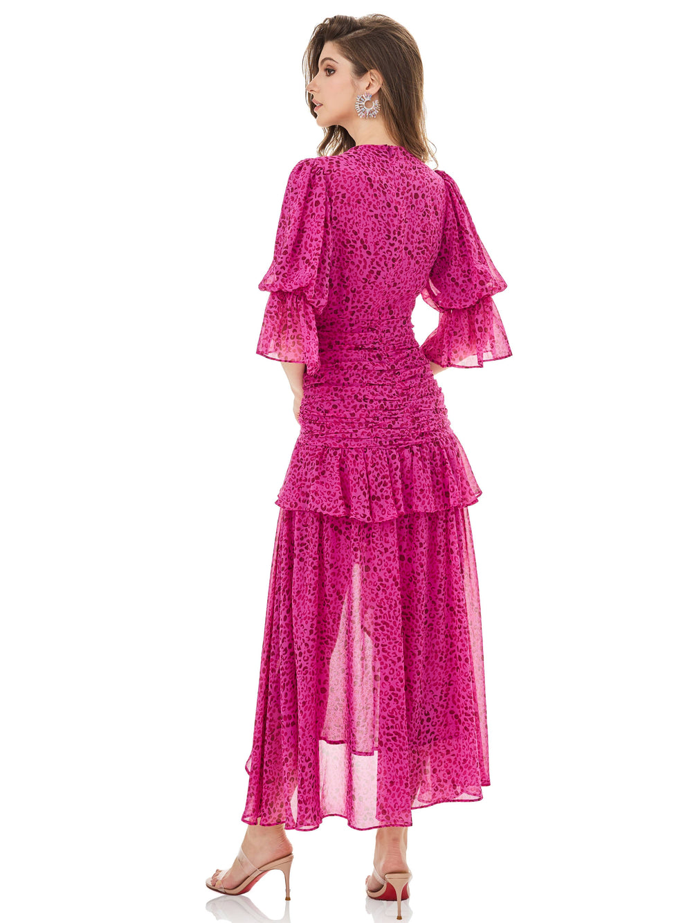 Fuchsia Leopard Print Dress