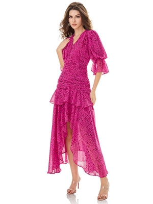 Fuchsia Leopard Print Dress