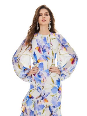 Watercolor Floral Dress