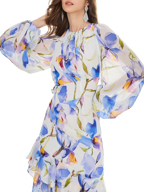 Watercolor Floral Dress