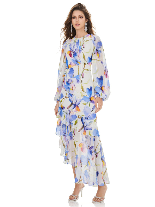 Watercolor Floral Dress