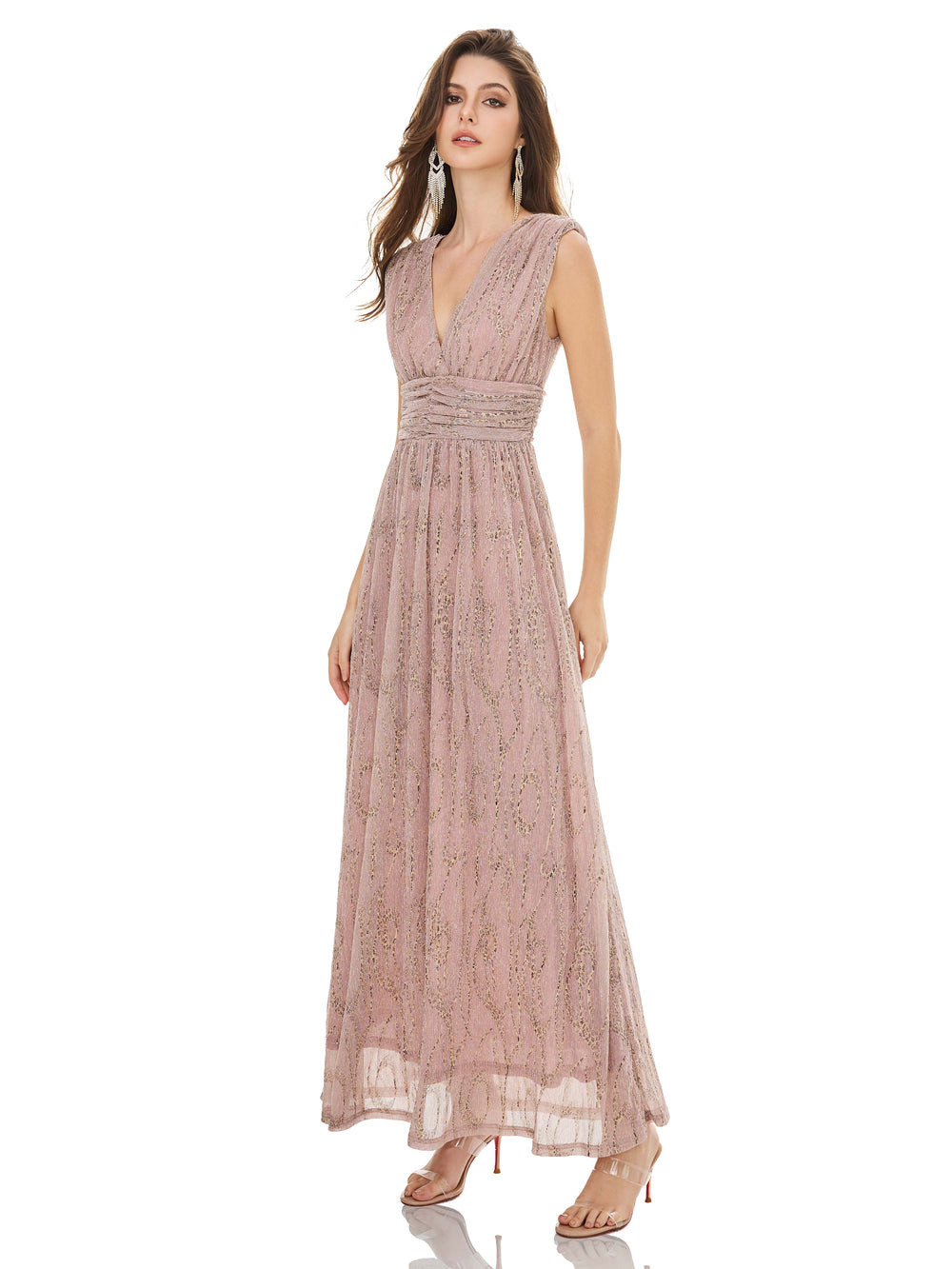 Rose Pink Shimmery Dress