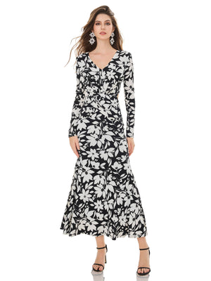 Ink White Imprint Dress