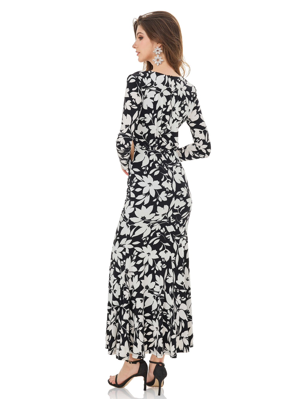 Ink White Imprint Dress