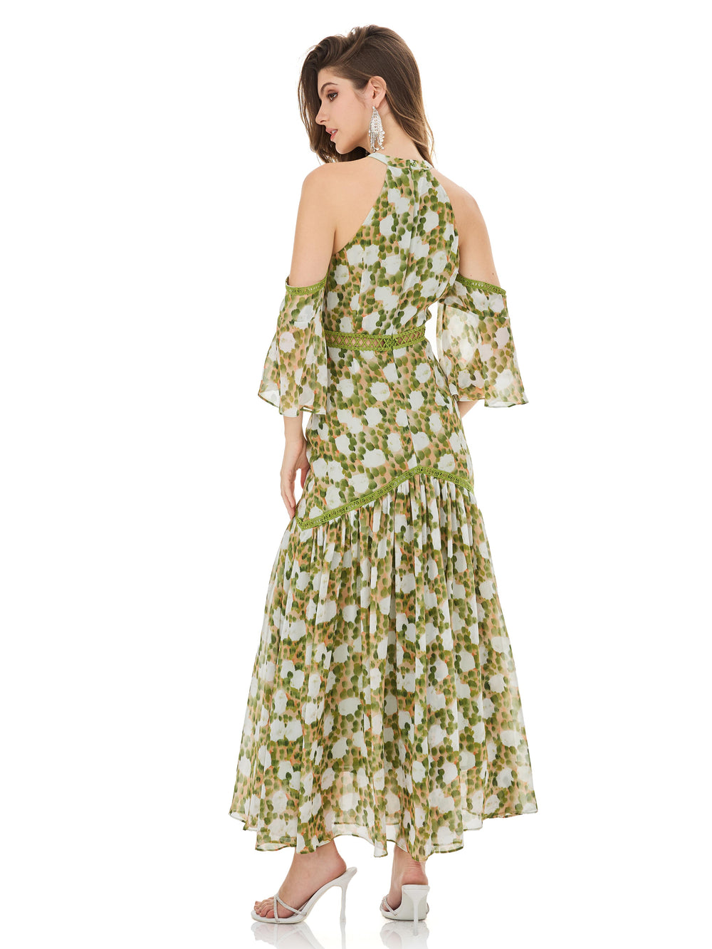 Morning Dew Garden Halter Dress
