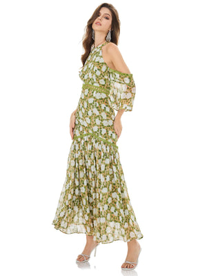 Morning Dew Garden Halter Dress