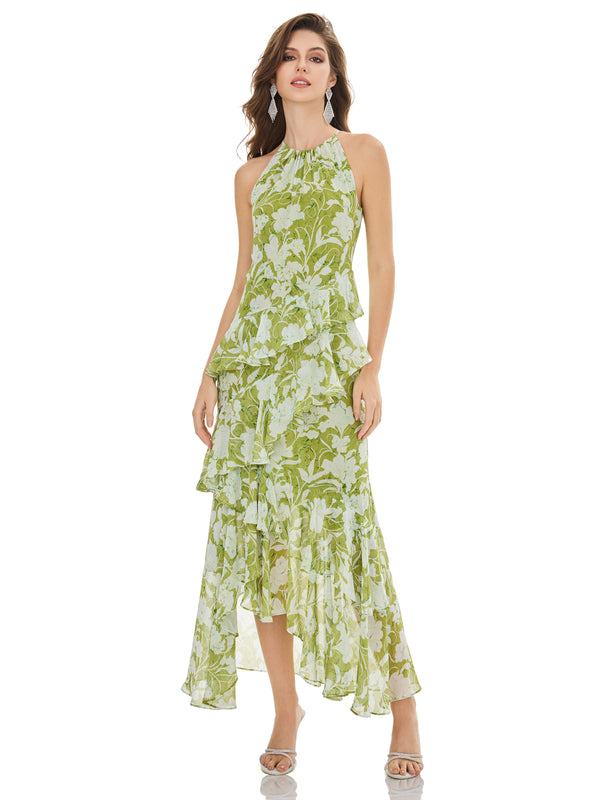 Verdant Bloom Ethereal Dress