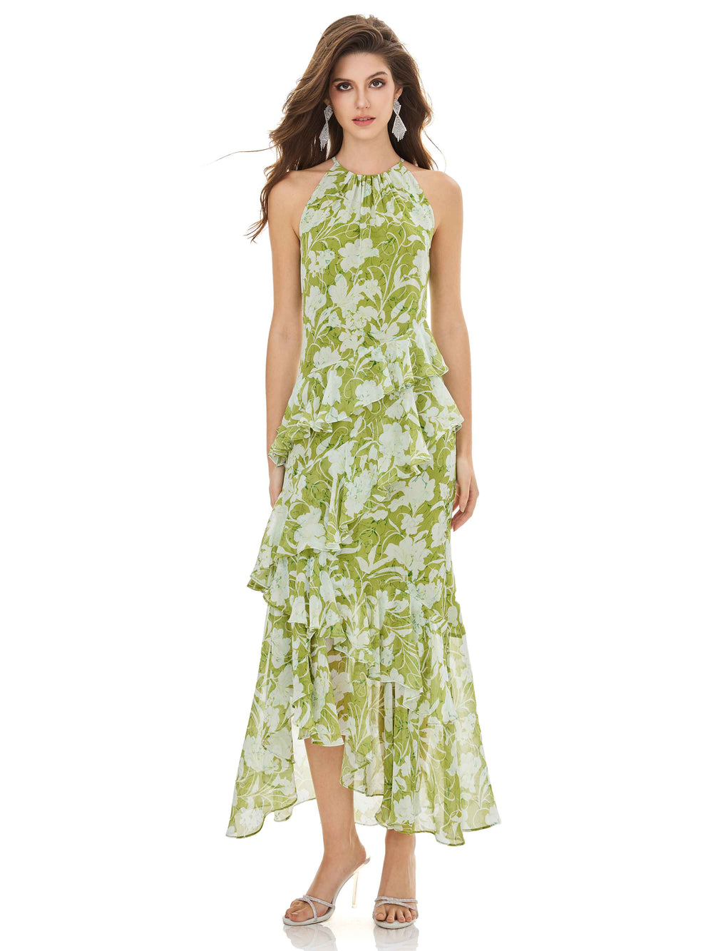 Verdant Bloom Ethereal Dress