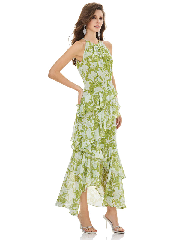 Verdant Bloom Ethereal Dress