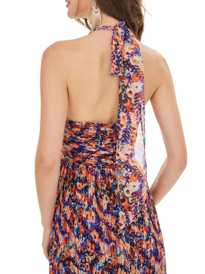 Color Symphony Pleated Dress