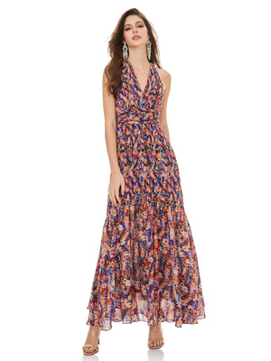 Color Symphony Pleated Dress