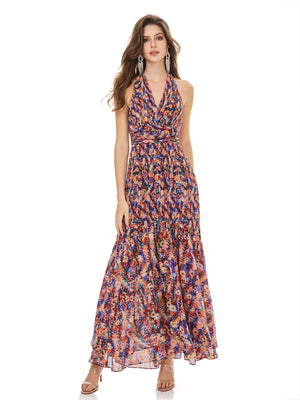Color Symphony Pleated Dress