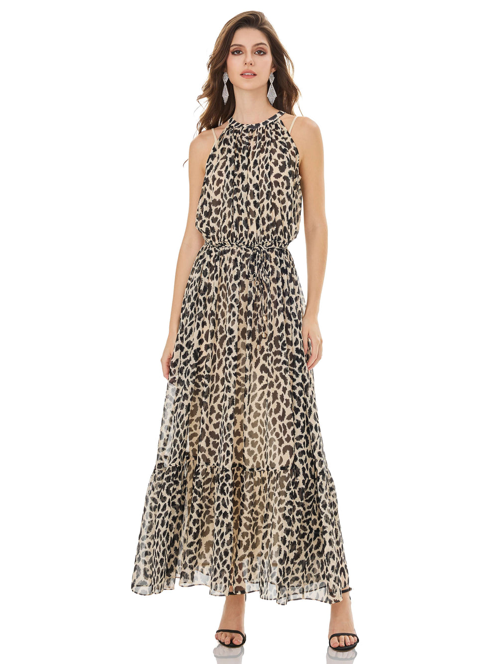 Leopard Print Maxi Dress
