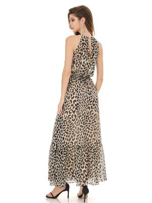 Leopard Print Maxi Dress