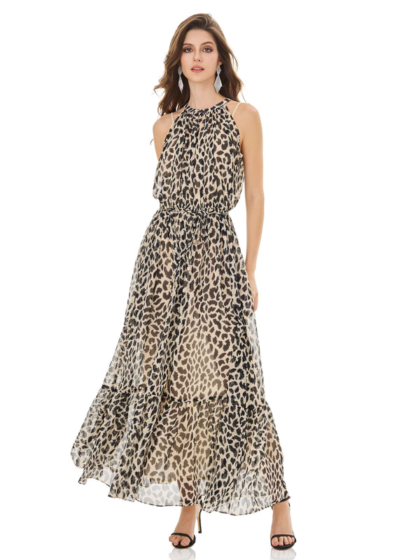 Leopard Print Maxi Dress