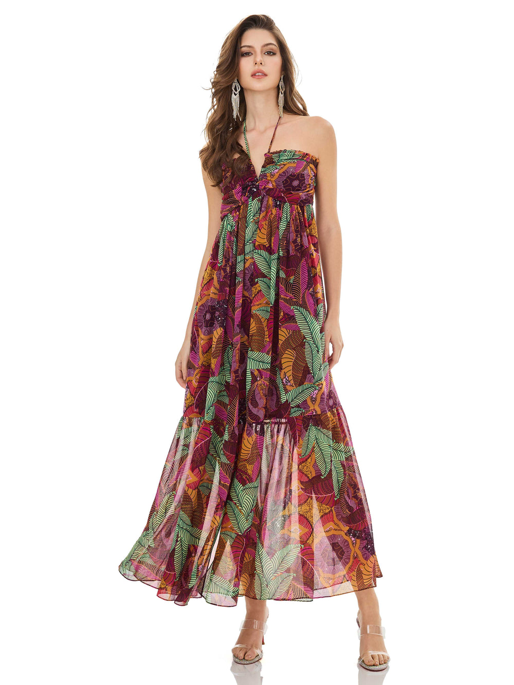 Earthy Tone Resort Dress