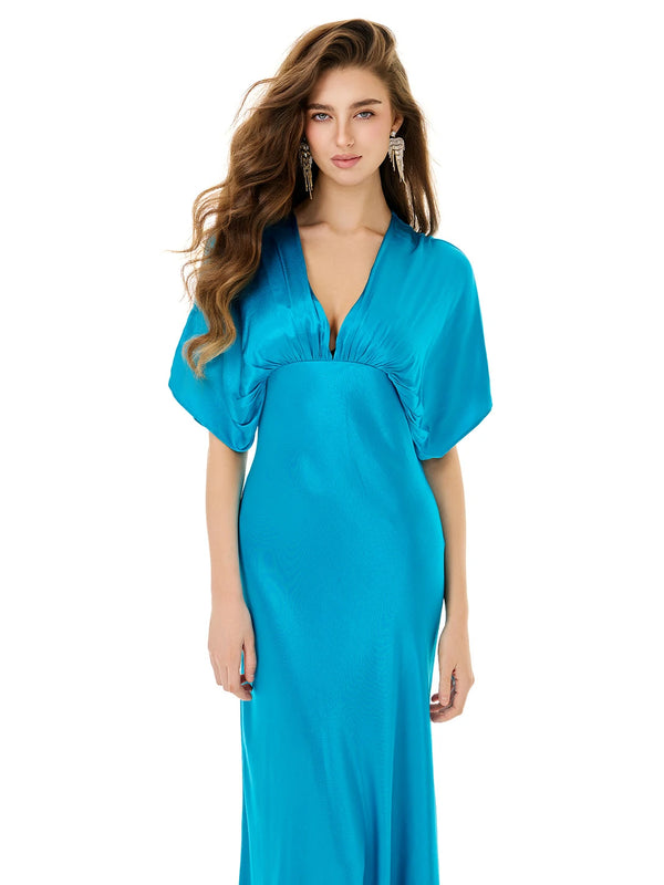 Bright Blue Maxi Dress