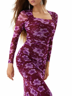 Mulberry Print Dress