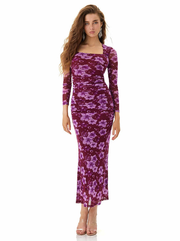 Mulberry Print Dress