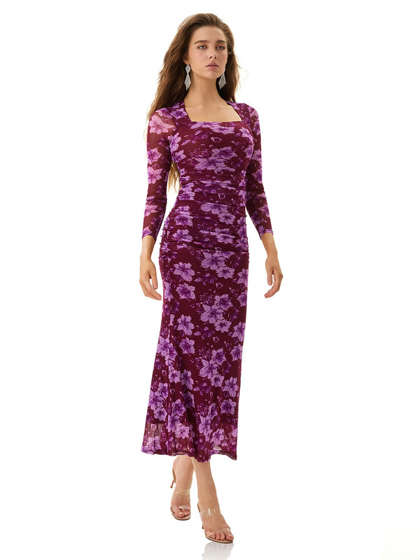 Mulberry Print Dress