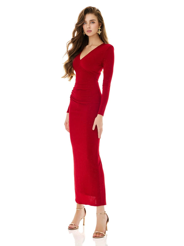 Dazzling Red Maxi Dress