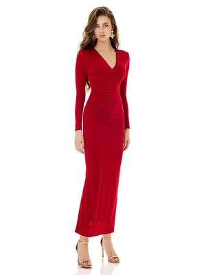 Dazzling Red Maxi Dress