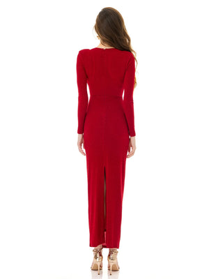 Dazzling Red Maxi Dress