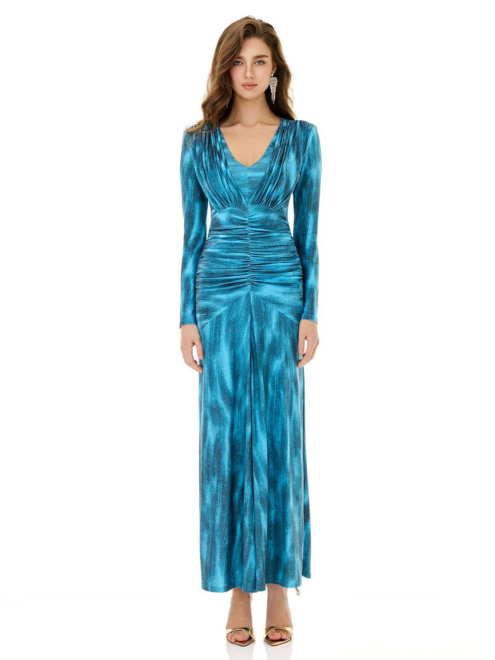 Starry Blue Dazzle Texture Dress