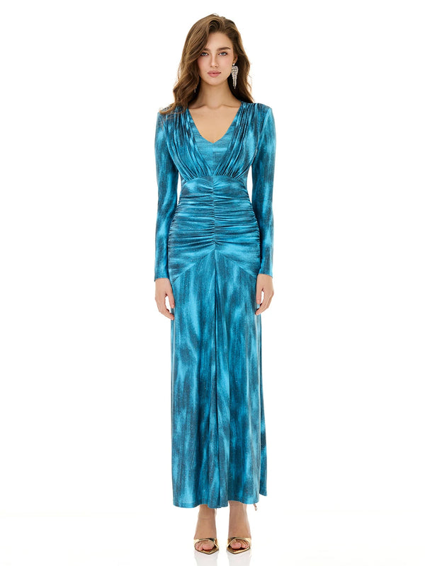Starry Blue Dazzle Texture Dress
