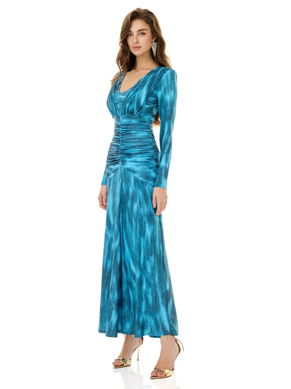 Starry Blue Dazzle Texture Dress