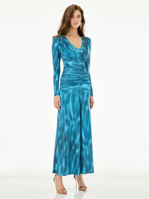 Starry Blue Dazzle Texture Dress