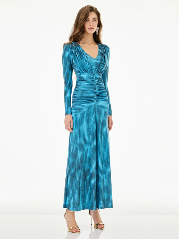 Starry Blue Dazzle Texture Dress