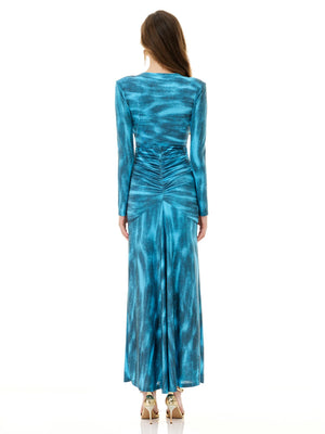 Starry Blue Dazzle Texture Dress