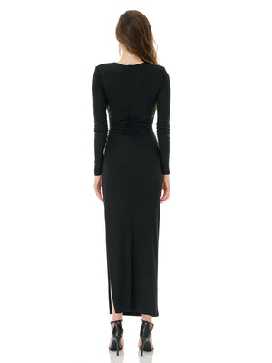 Void Black Cut Out Dress