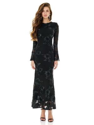 Dark Bloom Relief Gown