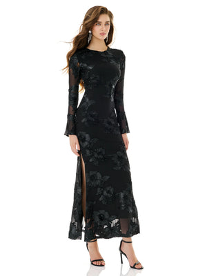 Dark Bloom Relief Gown