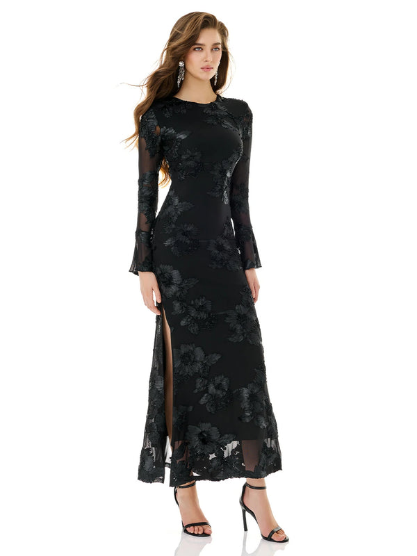 Dark Bloom Relief Gown