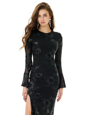 Dark Bloom Relief Gown