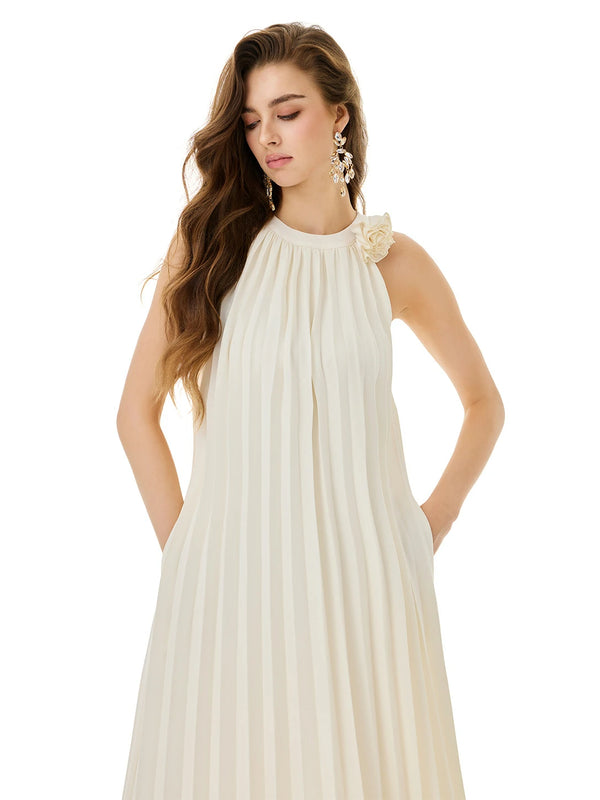 Realm of Purity Pleated Gown
