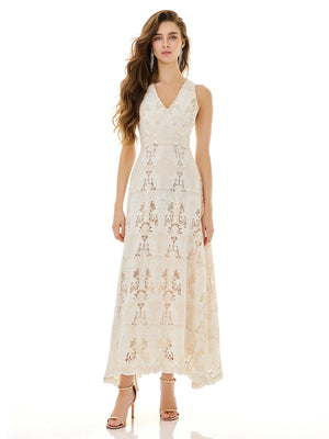 Ivory Weave Openwork Dress